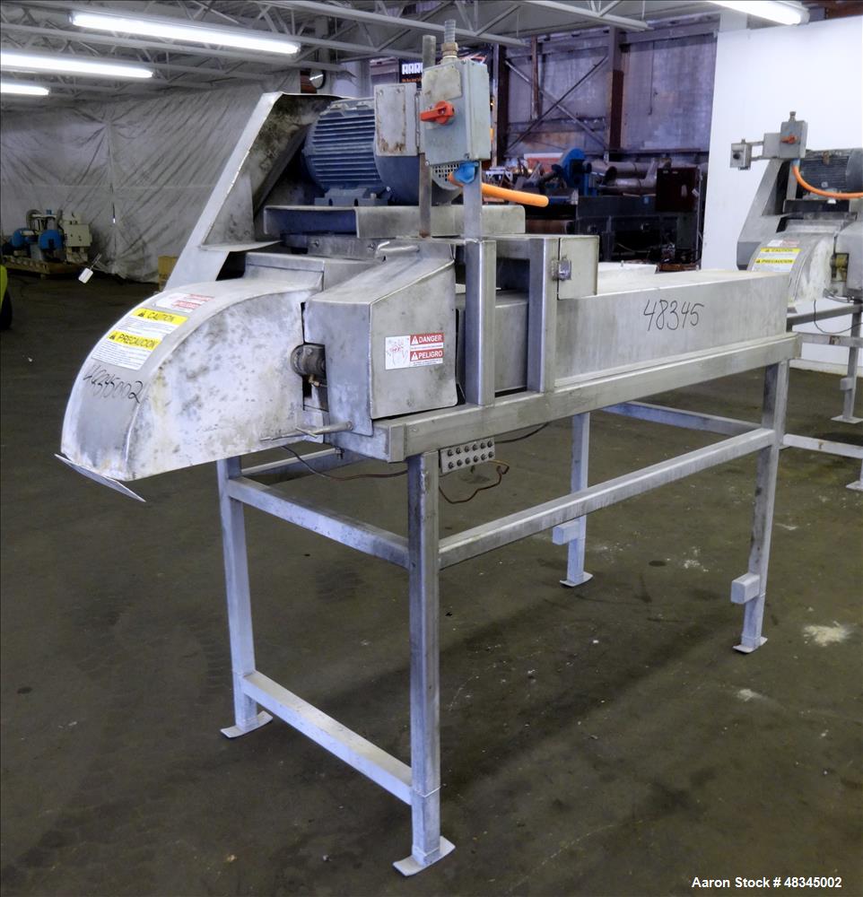 Used Urschel Belt-fed Dicer/Strip Cutter, 304 Stainless Steel.