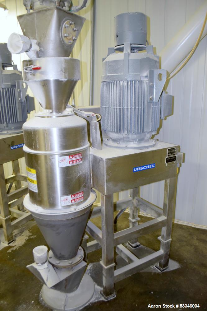 Used Urschel Comitrol 1700 Processor with Brake. Reduction mill for free flowing dry and semi-dry product with number of pounds of product per hour  depending on materials and application.  No cuttin...