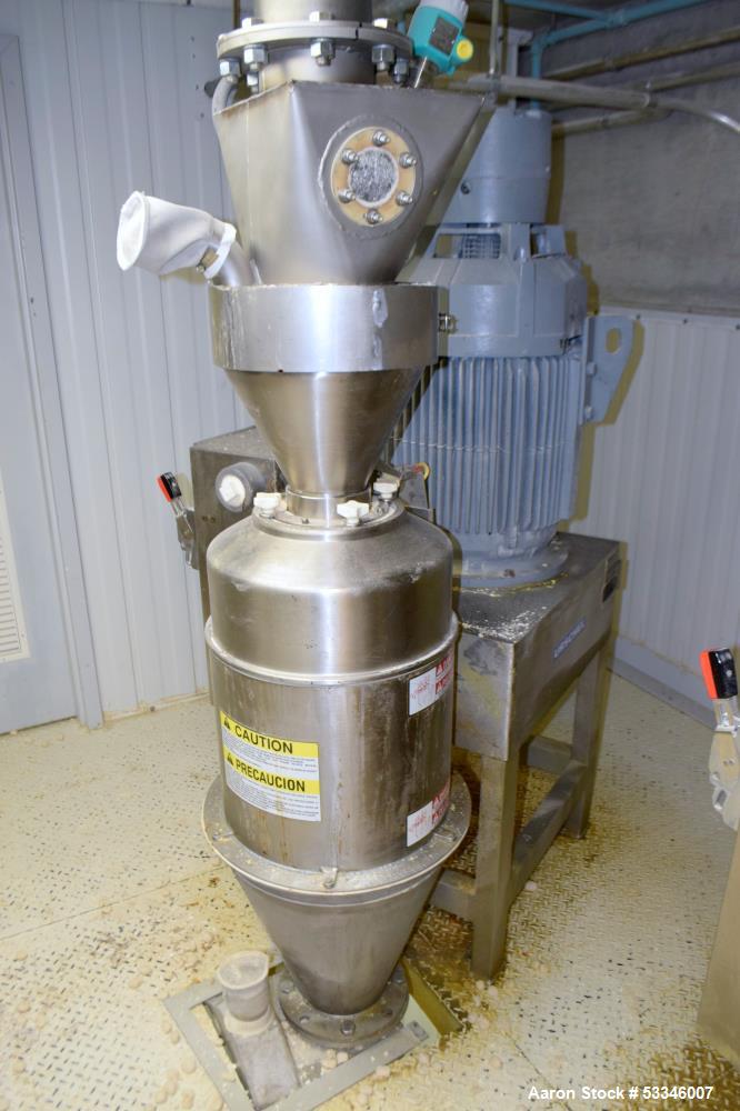 Used- Urschel Comitrol 1700 Processor with Brake. Driven by a 40 HP Motor. Mounted on a Stainless Steel Stand. Serial # 3319.
