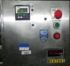 Used Meat Machinery Manufacturers Meat Slicer. Mounted on a stainless steel frame.