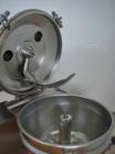 Used Stephan UMM/SK 40E-GN1 Mixer/Cutter, stainless steel on product contact parts, jacketed for steam/water, 10 hp/7.5 kW drive, 1450/2900 rpm, 380V/50 hz, handles vacuum.Bowl diameter 19.7