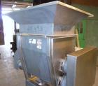 Used Urschel Model 2100 Comitrol Slicer. Urcshel 66755 3K030240U stainless steel cutting head. 30'' Deep stainless steel hopper with 22'' x 30'' infeed opening. Blunt blade horizontal agitator and st...