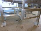 Used Urschel Model 2100 Comitrol Slicer. Urcshel 66755 3K030240U stainless steel cutting head. 30'' Deep stainless steel hopper with 22'' x 30'' infeed opening. Blunt blade horizontal agitator and st...