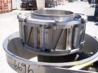 Used-Urschel Model CC Slicer.  Driven by 5 hp motor, stainless steel head and impeller, bronze gearbox, crinkle cut head wit...