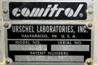 Used- Urschel Comitrol 1700 Processor with Brake. Driven by a 40 HP Motor. Mounted on a Stainless Steel Stand. Serial # 3315.