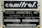 Used Urschel Comitrol 1700 Processor with Brake. Reduction mill for free flowing dry and semi-dry product with number of pounds of product per hour  depending on materials and application.  No cuttin...