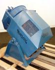 Used FEECO International Disc Pelletizer. Approximate 16” diameter x 3-1/4” deep 301 stainless steel pan. (3) Adjustable plow arms. Driven by a 1/4 hp, 60/115-2088/23660 volt, 1725 rpm motor.