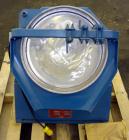 Used FEECO International Disc Pelletizer. Approximate 16” diameter x 3-1/4” deep 301 stainless steel pan. (3) Adjustable plow arms. Driven by a 1/4 hp, 60/115-2088/23660 volt, 1725 rpm motor.