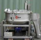 Used Glatt Systemtechnik GmbH Dresden Noduliser/Spheronizer, type P-140. Material of construction is 316Ti (1.4571) stainless steel. Disc diameter 55.22