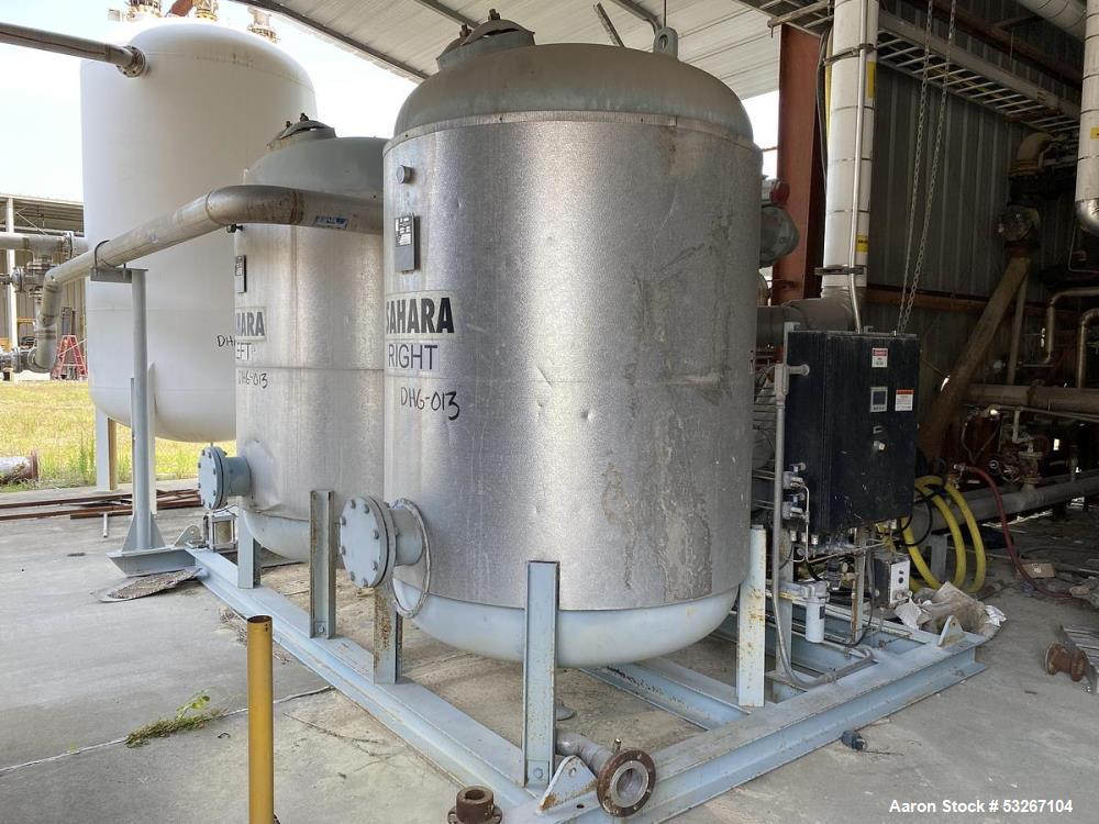 Used Sahara-PAK HC-7000 Heat of Compression Air Dryer Skid – 7000 SCFM, Dual Towers, Shell & Tube Exchanger