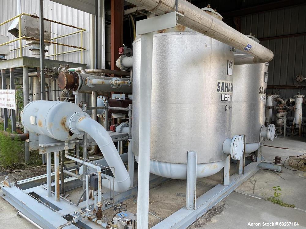 Used Sahara-PAK HC-7000 Heat of Compression Air Dryer Skid – 7000 SCFM, Dual Towers, Shell & Tube Exchanger