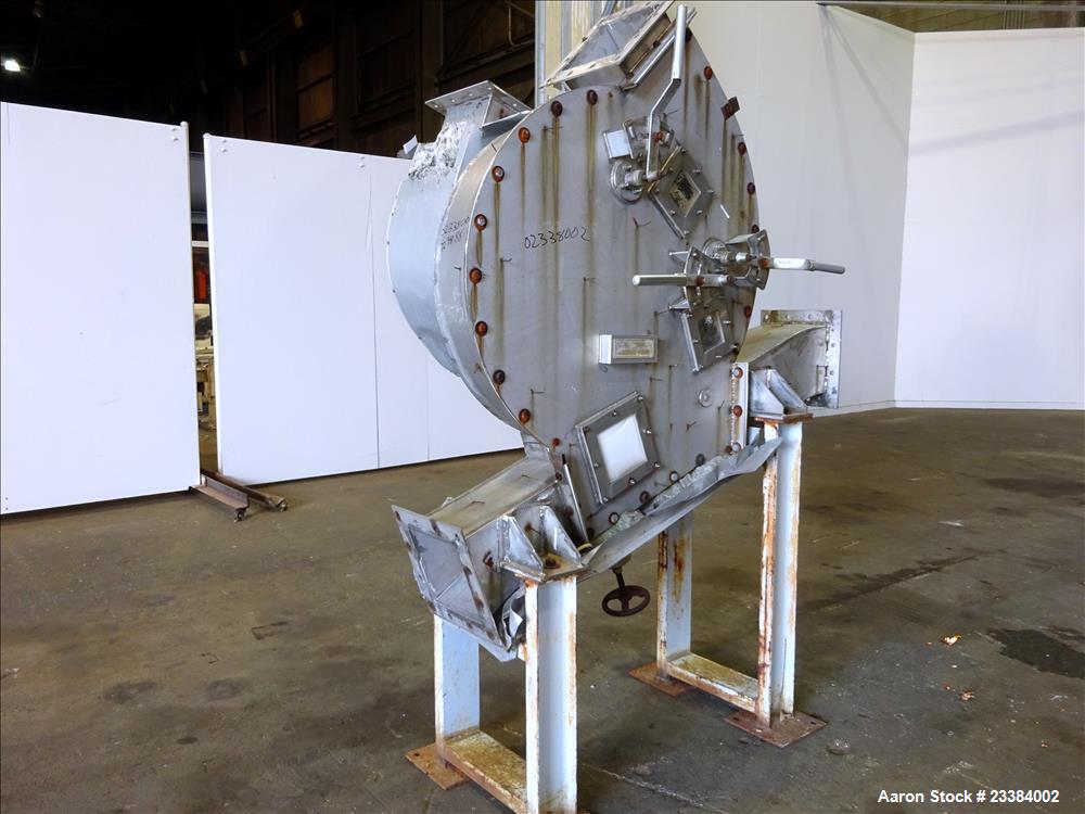Used Barr & Murphy Manifold Ring Dryer. 304 Stainless Steel, Includes deflector blades.
