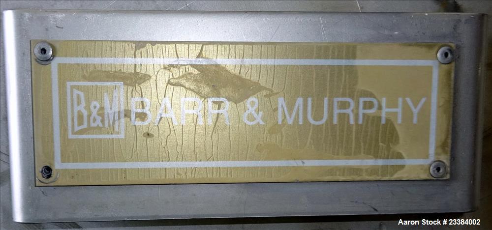 Used Barr & Murphy Manifold Ring Dryer. 304 Stainless Steel, Includes deflector blades.