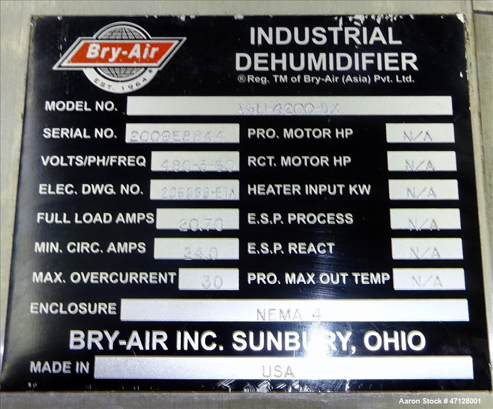 Used Bry-Air Air Dryer, Model AHU-4200-DX