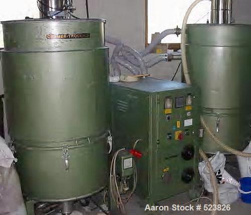 USED: Cramer dry air dryer, type C45. 2 x 600 liter bins.