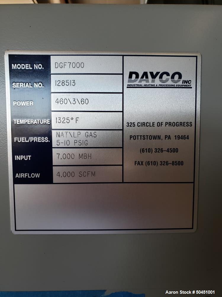 Unused- Dayco Air Dryer; Model DGF 7000