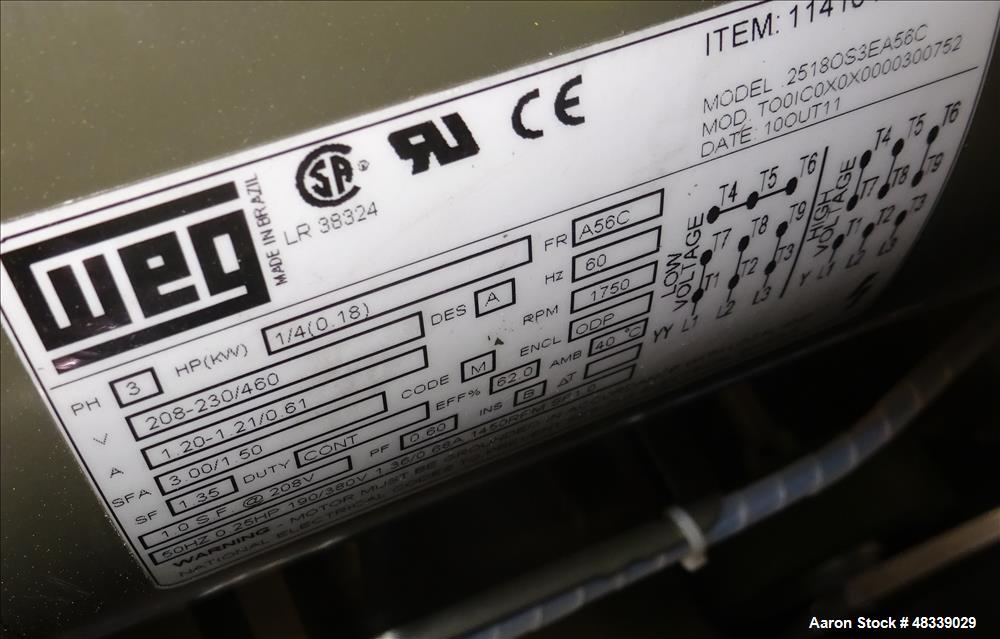 Used Munters Integrated Custom Air Handler, Model ICA-1500-50.