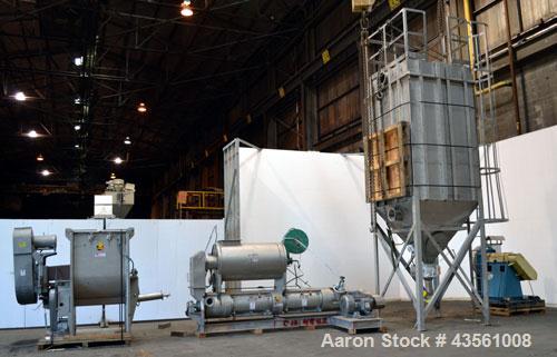 Used Scott Equipment A.S.T. Air Swept Tubular Drying System, 316 Stainless Steel. Single pass drying with feed material as high as 95% moisture reduced to less than 1% moisture. Consists of: (1) Scot...