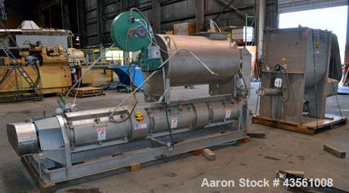Used Scott Equipment A.S.T. Air Swept Tubular Drying System, 316 Stainless Steel. Single pass drying with feed material as high as 95% moisture reduced to less than 1% moisture. Consists of: (1) Scot...