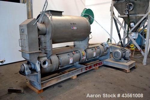 Used Scott Equipment A.S.T. Air Swept Tubular Drying System, 316 Stainless Steel. Single pass drying with feed material as high as 95% moisture reduced to less than 1% moisture. Consists of: (1) Scot...