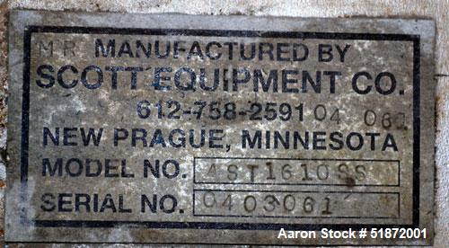 Used Scott Equipment A.S.T. Air Swept Tubular Drying System