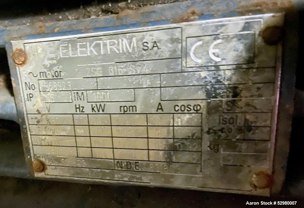 Used Geelen 3-Deck Dryer-Cooler, Model VD28X38XKM-KA-VK28X38KM MKII, Stainless Steel. Includes cyclone, dust collector, 60 hp blower fan. Maxon Model Oven Pak type EB-6. 2100 kw natural gas burner. D...