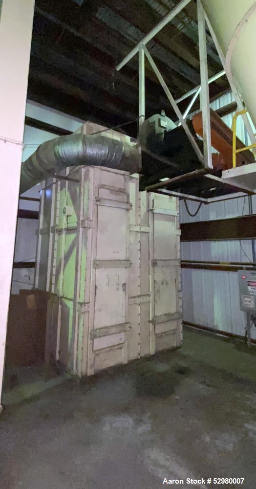 Used Geelen 3-Deck Dryer-Cooler, Model VD28X38XKM-KA-VK28X38KM MKII, Stainless Steel. Includes cyclone, dust collector, 60 hp blower fan. Maxon Model Oven Pak type EB-6. 2100 kw natural gas burner. D...
