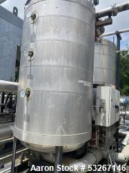 Used Industrial Piping Regenerative Gas Dryer Skid System – Dual 500 Gallon Stainless Steel Dryers, NB Stamped
