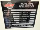 Used Bry-Air Industrial Dehumidifier, Model VFB-24-S4-2830-CWA, Serial# 2009S8845.
