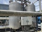 Used Industrial Piping Regenerative Gas Dryer Skid System – Dual 500 Gallon Stainless Steel Dryers, NB Stamped