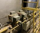 Used Geelen 3-Deck Dryer-Cooler, Model VD28X38XKM-KA-VK28X38KM MKII, Stainless Steel. Includes cyclone, dust collector, 60 hp blower fan. Maxon Model Oven Pak type EB-6. 2100 kw natural gas burner. D...