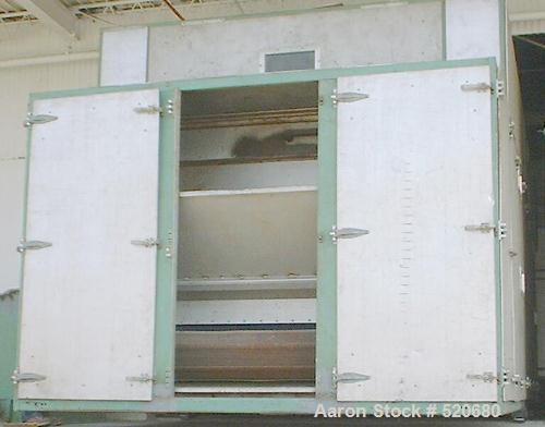 USED: Aeroglide horizontal dryer model C2 84-58 RGX. Capacity 28,000 lbs/hour output @ 20% moisture in and 9% moisture out. (12,700 kg/hour output @ 20% moisture in and 9% moisture out.) Four zone, t...