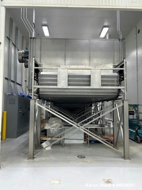 Used Aeromatic Aeroglide C1 120-65 RGC Fluid Bed Dryer – 5,000 lbs/hr, Stainless Steel, Natural Gas, Built 2005