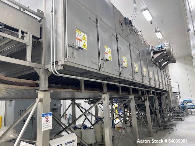 Used Aeromatic Aeroglide C1 120-65 RGC Fluid Bed Dryer – 5,000 lbs/hr, Stainless Steel, Natural Gas, Built 2005