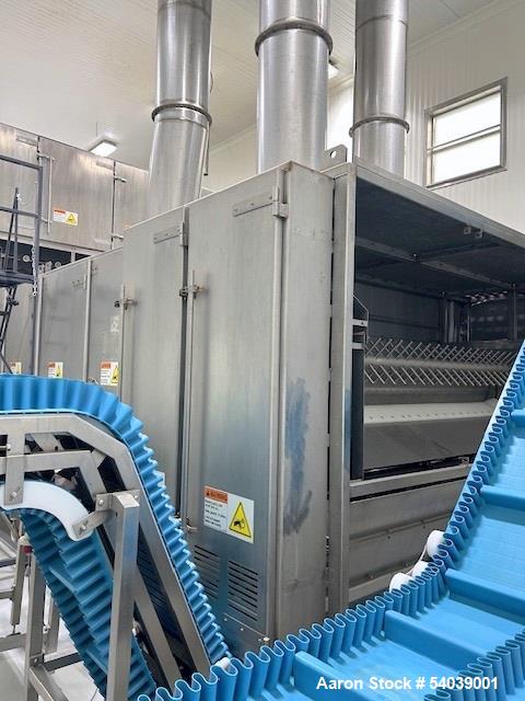 Used Aeromatic Aeroglide C1 120-65 RGC Fluid Bed Dryer – 5,000 lbs/hr, Stainless Steel, Natural Gas, Built 2005
