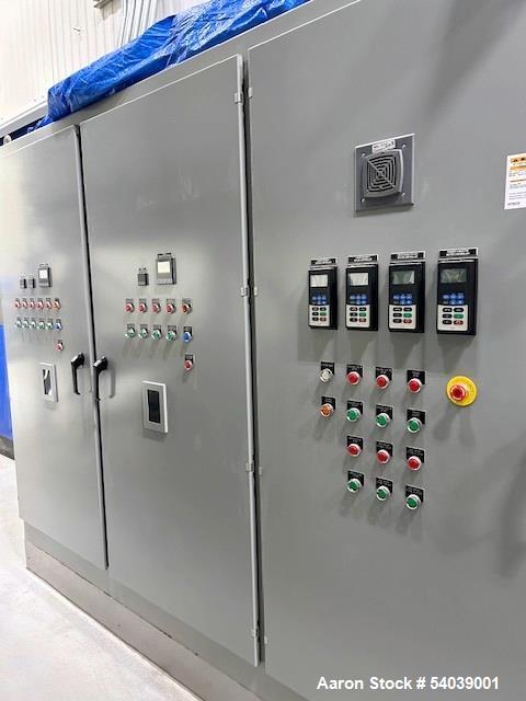 Used Aeromatic Aeroglide C1 120-65 RGC Fluid Bed Dryer – 5,000 lbs/hr, Stainless Steel, Natural Gas, Built 2005