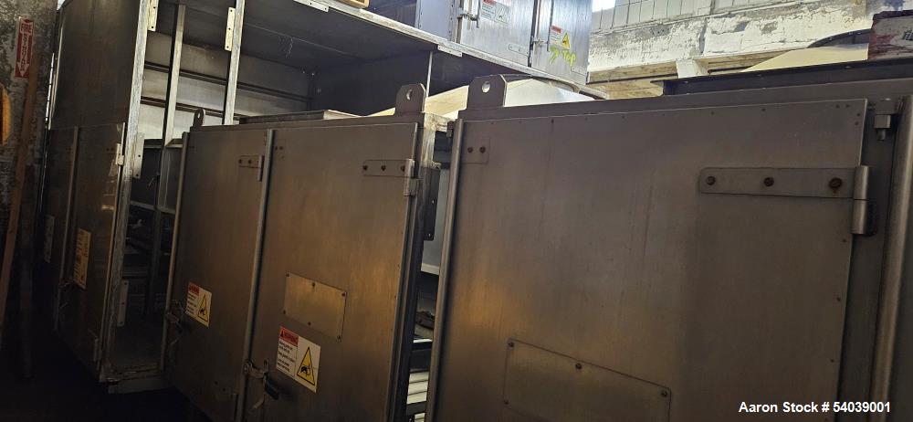 Used Aeromatic Aeroglide C1 120-65 RGC Fluid Bed Dryer – 5,000 lbs/hr, Stainless Steel, Natural Gas, Built 2005