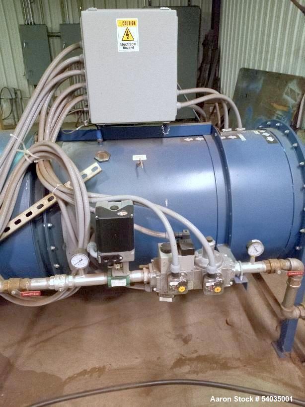 Used Beltomatic Belt Dryer/Dehydrator, Model 205BX.  2 million btu rating; 7,500 maximum cfm; Capable of 295 degrees F; 5-7 psi; Fines conveyor in the bottom of dryer; Adjustable leveling gate; Varia...
