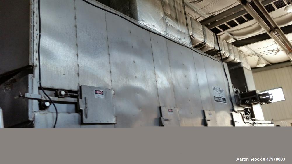 Used- Belt-O-Matic Horizontal Dehydrator, Model 530B1.66. Frame # 466. Stainless steel. Natural gas, 41'-3" long x 9'-6" wid...