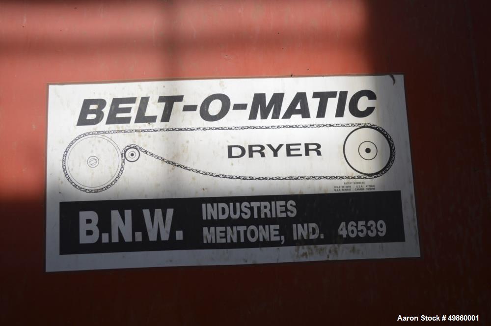 Used Belt-O-Matic Dehydrator, Model 6X33 2.5W