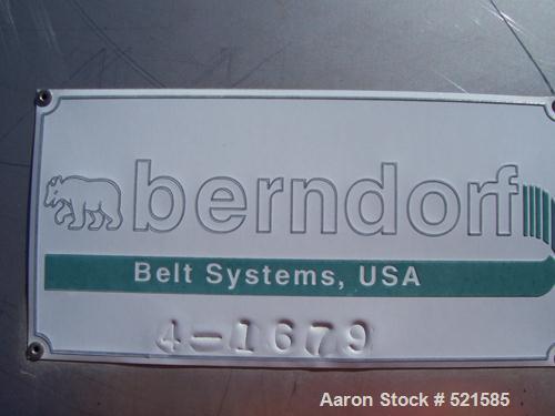 USED: Berndorf AccuDrop rotating head depositor/Pastillator head. Unit continuously deposits uniform droplets onto cooling belt. 31" wide belt, approx 2500# per hour using 60' cooling and 35# per cu ...