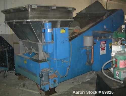 USED: JWI sludge dryer, model J360GUSA. Natural gas fired 400 cubic feet per hour, with mesh belts. Rated 188 lbs per hour. Power requirements 3/60/240 volt. Includes a stainless steel feed hopper, 3...