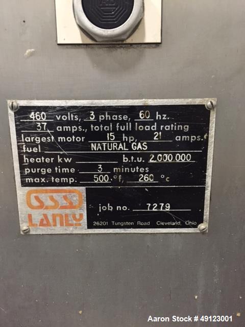 Used Lanly Snack Food Dryer, Model EB00004.