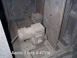 Used National Drying Machinery Gas-Fired Convection Dryer-Cooler, Type AN3, Carbon Steel. Approximately 100 square feet, 5'10" wide x 18' long carbon steel perforated apron type belt, driven by 3/4 h...