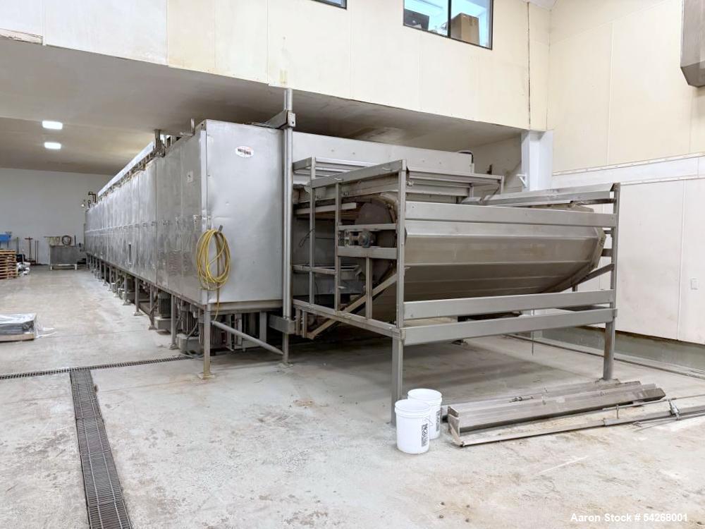 Used National Drying Machinery 120" Apron Conveyor Dryer | 5-Zone System | Steam Heated | 450°F Operation | 16,000 CFM Exhaust