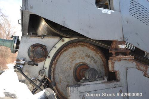 Used NBC Double Belt Cooler, Model DR. (2) 17-3/4" Wide x approximate 116" long stainless steel belts. Each belt mounted on top of each other. Dual cored roll feed end, dual end lump break system. Mo...