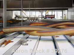 Used Cooling Tunnel, Stainless Steel. Approximate 96" wide x 20' long. Approximately (12) 4" wide plastic belts. Previously used to cool deodorant sticks with forced refrigerated air equipment (not i...