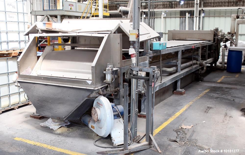 Used Sandvik Stainless Steel Belt Cooler.