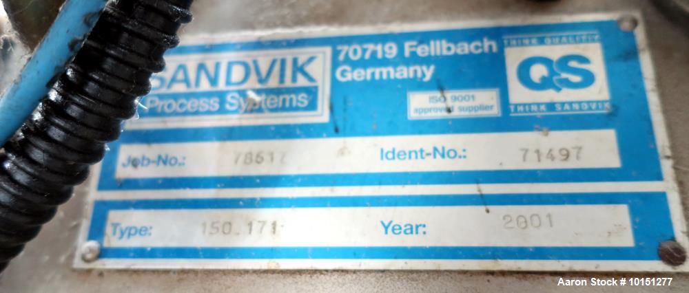 Used Sandvik Stainless Steel Belt Cooler.