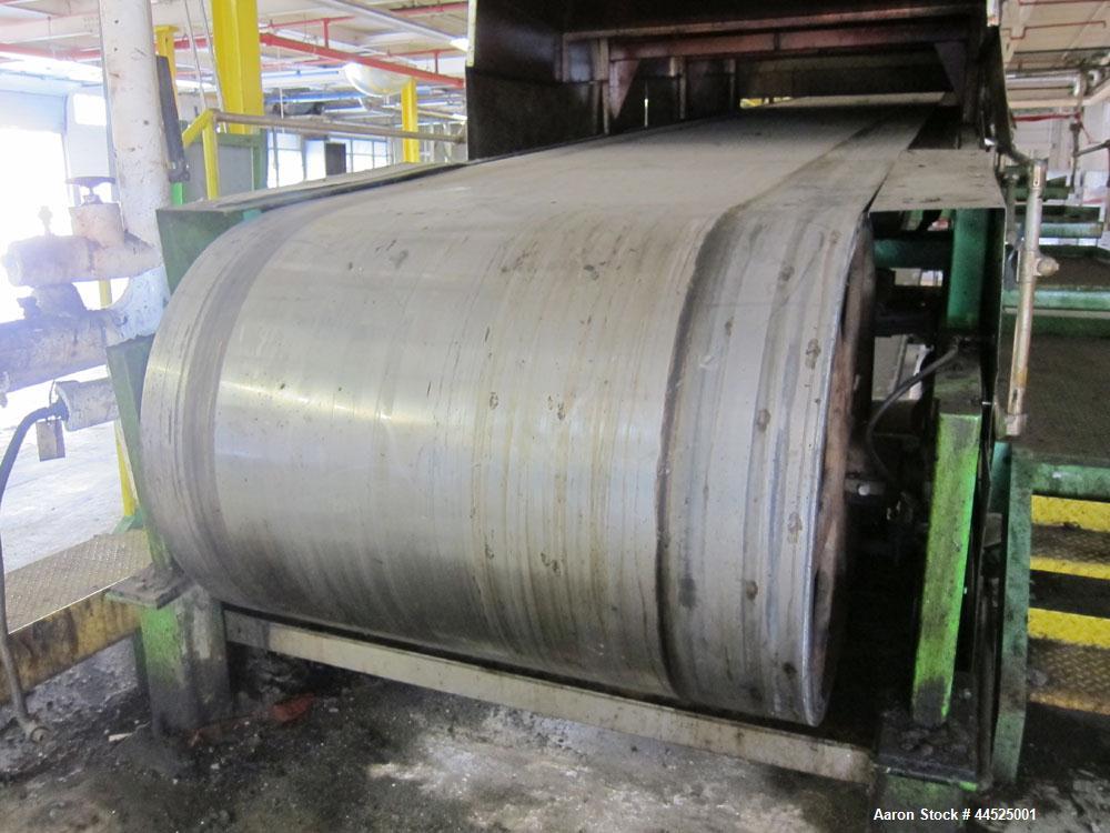 Used Sandvik Model SST stainless steel belt flaker with 55"  wide x 40' long belt.  Last used to cool asphalt used as backing on roofing paper.  Originally installed mid 1980’s, belt was last replace...
